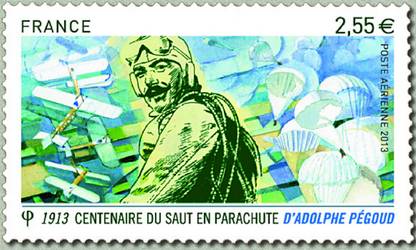Centenaire du saut en parachute d'Adolphe Pégoud - 1913