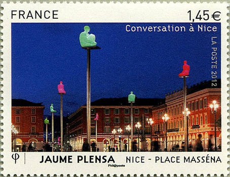 Place Massena - Jaume Plensa Conversation à Nice