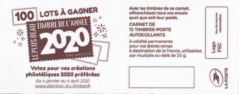 Acheter ce carnet de France de l'année 2021 (Carnet 70 ans de  l'oblitération 1er jour).