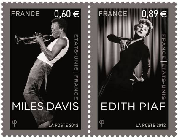 Edith Piaf et Mille Davis