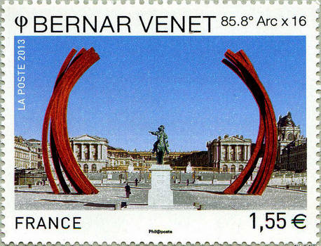 « Bernar Venet - 85,8° Arc x 16 »